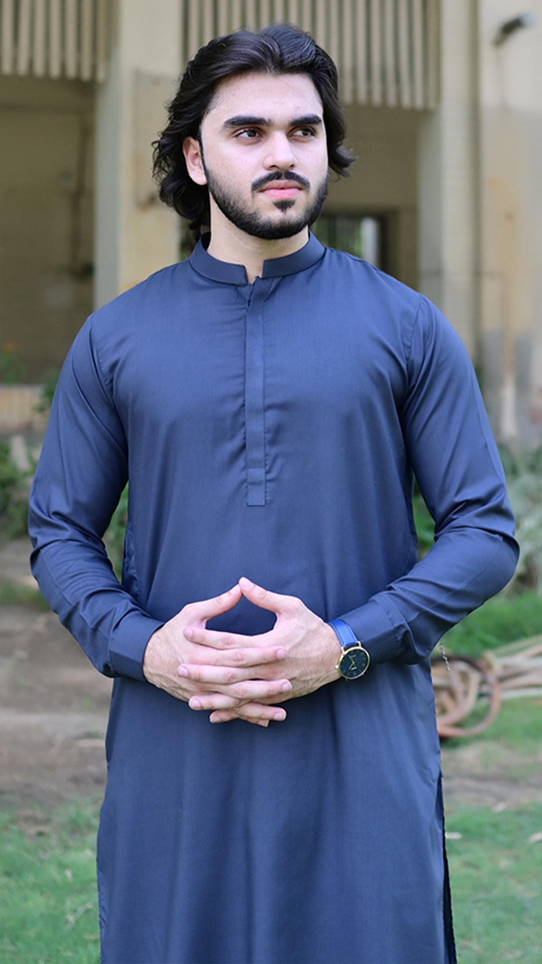 Signature Stitched Suit - Cool Blue