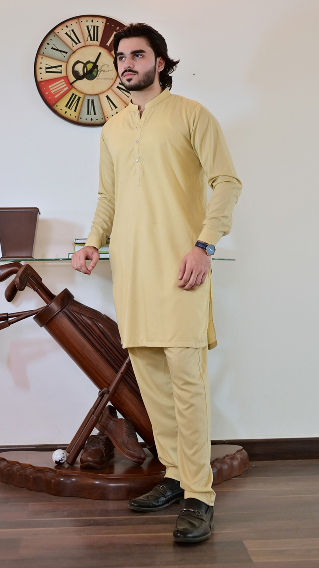 Signature Stitched Suit - Pale