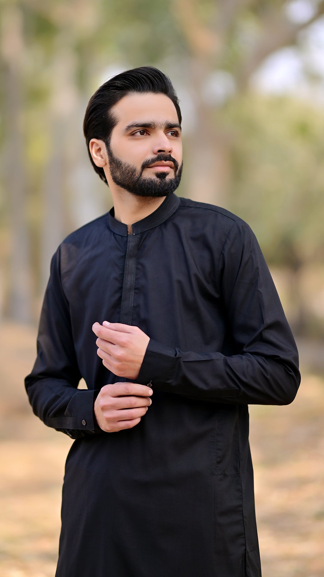 Premium Stitched Suit - Black Ban